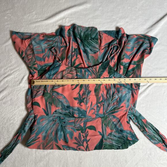 Cynthia Rowley Women’s Dress Size L 12 Multicolor Floral Tropical Beachy Vibrant - Picture 5 of 10